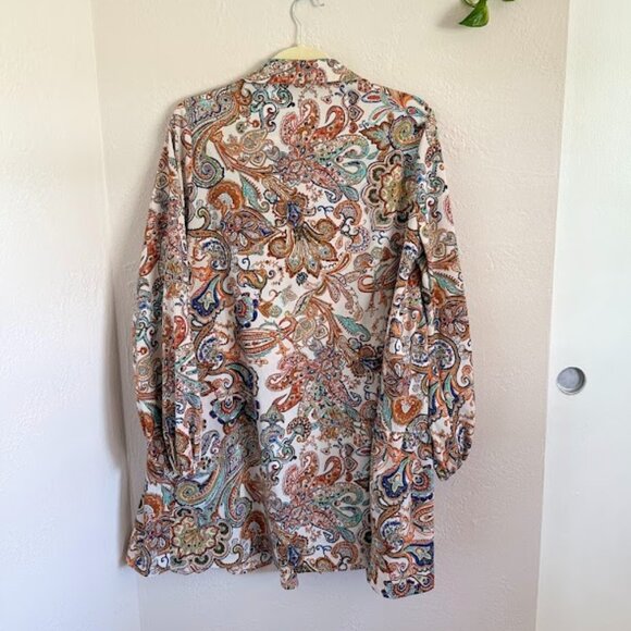 Salanta Multicolored Paisley Midi Dress - Picture 2 of 4